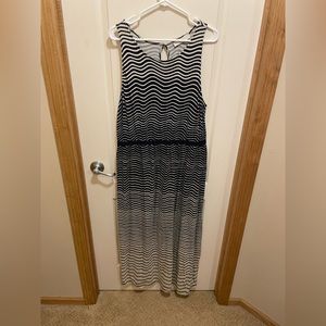 Ann Taylor Loft striped maxi dress